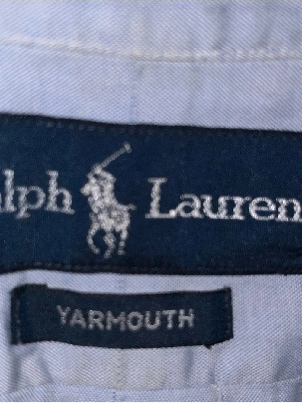 Light Blue Men's Button-Down Shirt with Polo Logo